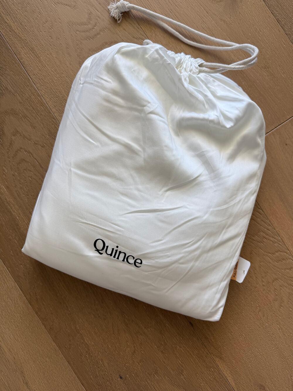 New Quince Luxury Bamboo Duvet Cover Full/ Queen White